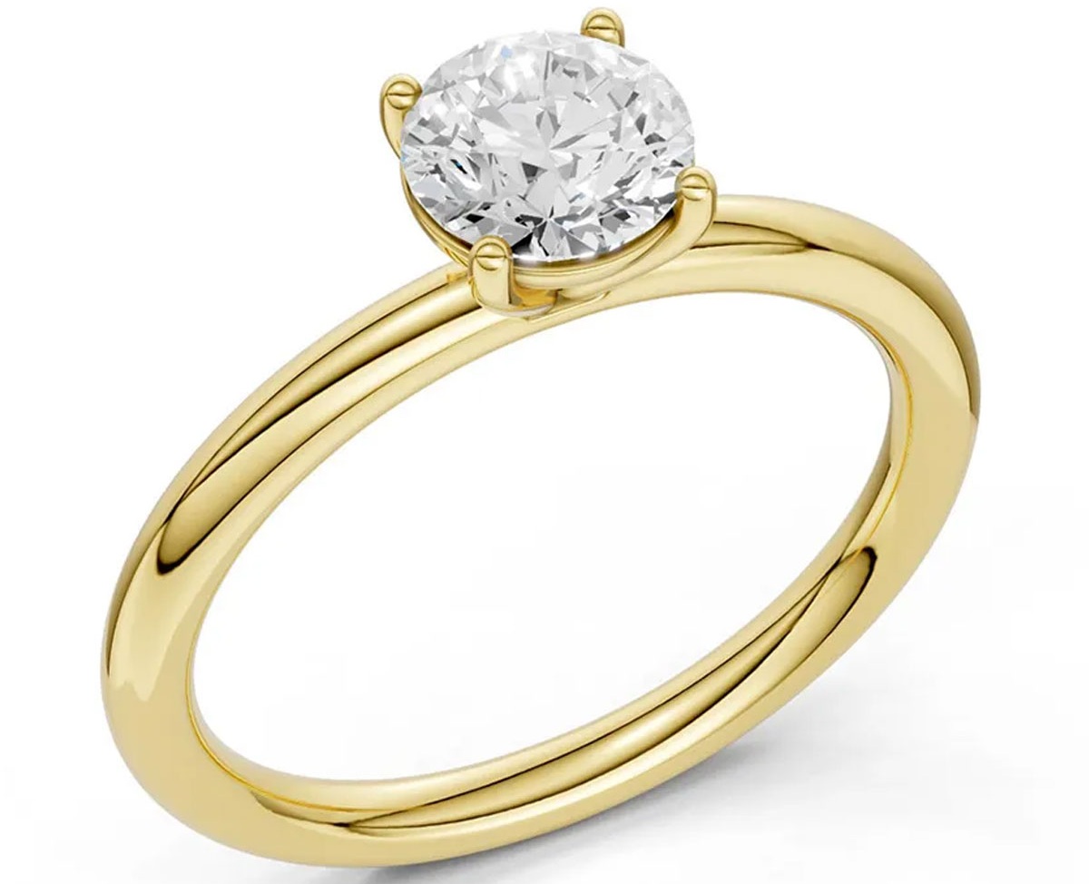 Lykke Elegance -solitaire-sormus